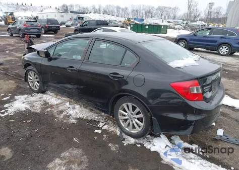 2012 Honda Civic Ex-L z USA, uszkodzony, nr VIN 19XFB2F90CE311431